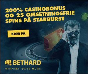 Opptil 2.000 kr + 25 free spins!