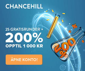 100% opptil 1.000 kr + 25 gratisspinn!